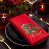 Serviette En Coton Personnalisée – Cadeau De Noël Pour Famille – La Maison Est Plus Belle Quand On Est Ensemble