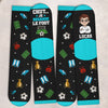 Chaussettes Personnalisées – Cadeau Pour Amateurs De Sport Et De Football – Je Regarde Le Foot