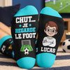 Chaussettes Personnalisées – Cadeau Pour Amateurs De Sport Et De Football – Je Regarde Le Foot