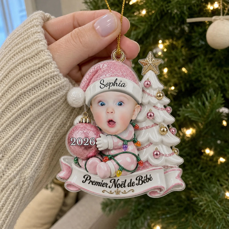 Ornement Acrylique Personnalisé – Cadeaux De Noël et D’anniversaire Pour Enfants – Petites Mains, Grand Amour