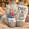 Chaussettes Personnalisées – Cadeaux Littéraires Pour Amoureux Des Livres, Rats De Bibliothèque Et Lecteurs – Ne Me Dérangez Pas