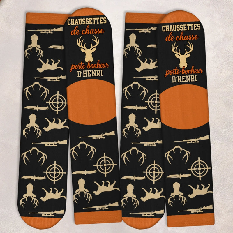 Chaussettes Personnalisées – Cadeaux Pour Chasseurs Et Proches - Des Pieds Au Chaud Pour Une Chasse Chanceuse