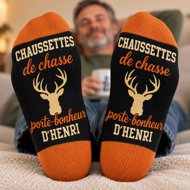 Chaussettes Personnalisées – Cadeaux Pour Chasseurs Et Proches - Des Pieds Au Chaud Pour Une Chasse Chanceuse