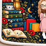Couverture Cocooning, Hoodie Plaid Personnalisé – Cadeau Pour Amoureux Des Livres – Mon petit coin charmant