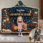 Couverture Cocooning, Hoodie Plaid Personnalisé – Cadeau Pour Amoureux Des Livres – Mon petit coin charmant