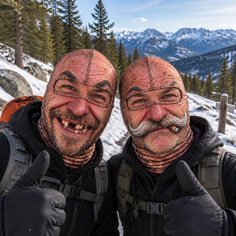 Couvre-Visage Personnalisé Et Amusant – Cadeau Pour Les Amateurs De Randonnée, De Trekking Et De Ski – Né Pour Les Pistes
