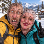 Couvre-Visage Personnalisé Et Amusant – Cadeau Pour Les Amateurs De Randonnée, De Trekking Et De Ski – Né Pour Les Pistes