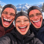 Couvre-Visage Personnalisé Et Amusant – Cadeau Pour Les Amateurs De Randonnée, De Trekking Et De Ski – La Poudre Au Peuple