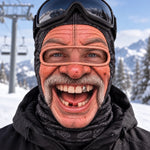 Couvre-Visage Personnalisé Et Amusant – Cadeau Pour Les Amateurs De Randonnée, De Trekking Et De Ski – La Poudre Au Peuple