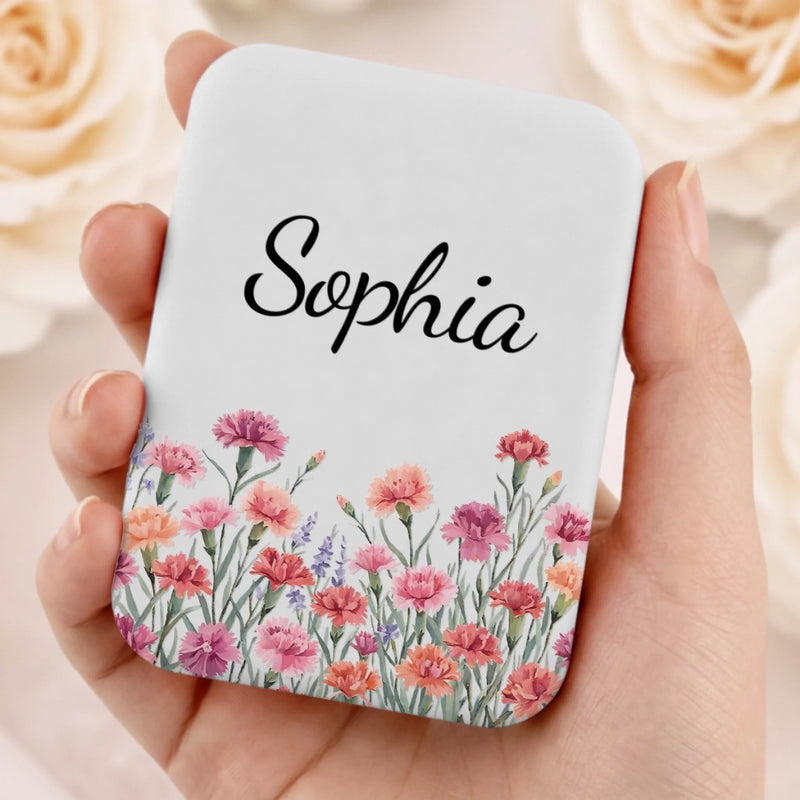 Miroir de Poche LED Personnalisé - Cadeau Pour Sœur, Meilleure Amie - Rayonnant de beauté