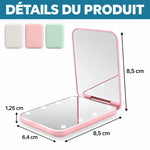 Miroir de Poche LED Personnalisé - Cadeau Pour Sœur, Meilleure Amie - Rayonnant de beauté