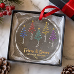 Ornement En Verre Personnalisé – Cadeau de Noël Pour Sœur, Frère Ou Fratrie - Un Lien Pour Toujours