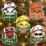 Ornement En Acrylique Personnalisé – Cadeau De Noël Pour Enfants – Petit Dumpling, Grand Jeu