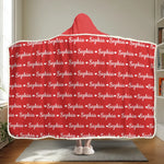Couverture Cocooning, Hoodie Plaid Personnalisé – Cadeau D’Anniversaire Pour Enfants Et Toute La Famille – Douceur Personnalisée À Votre Nom