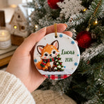 Ornement En Céramique Personnalisé – Cadeau De Noël Pour Enfant - Petits Trésors de Noël