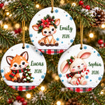 Ornement En Céramique Personnalisé – Cadeau De Noël Pour Enfant - Petits Trésors de Noël