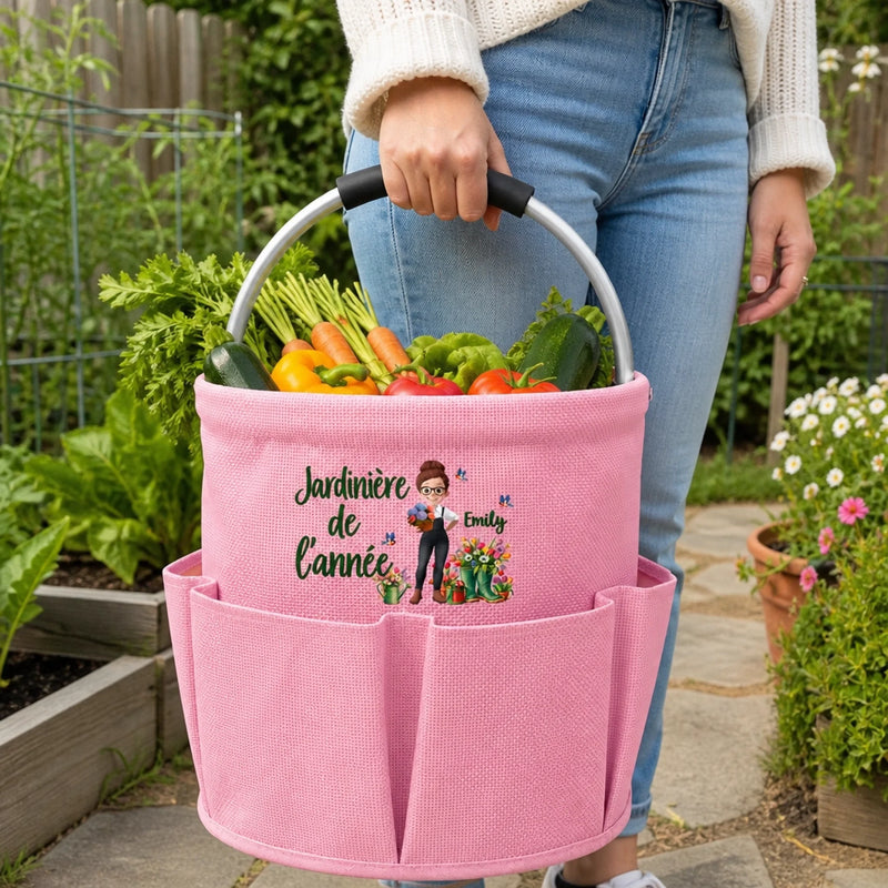 Sac À Outils De Jardinage Personnalisé – Cadeau Pour Les Jardiniers – Le Jardin Du Bonheur