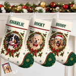 Cadeaux De Noël Avec Photo De Votre Animal – Chaussette De Noël Personnalisée – Joyeux Noël