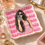 Vide-Poche À Bijoux Personnalisé avec Photo – Cadeau Pour Femme – Unique, rien que pour vous
