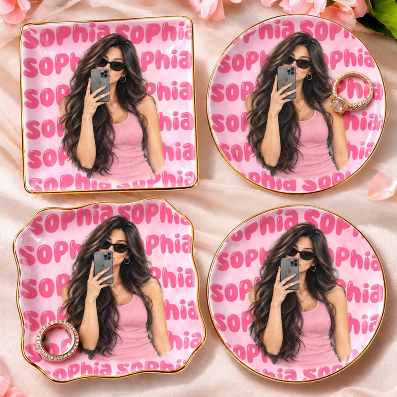 Vide-Poche À Bijoux Personnalisé avec Photo – Cadeau Pour Femme – Unique, rien que pour vous
