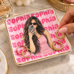 Vide-Poche À Bijoux Personnalisé avec Photo – Cadeau Pour Femme – Unique, rien que pour vous