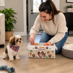 Panier de Rangement Personnalisé avec Photo – Cadeau Pour Les Amoureux Des Animaux – Friandises et jouets