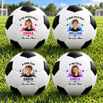 Ballon de Football Personnalisé avec Photo – Cadeau pour Fille, Petit-Fille et Passionnés de Football – Poursuivre ses rêves