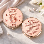 Miroir Compact Personnalisé – Cadeau Pour Fille, Petite-Fille – Crois Toujours En Toi