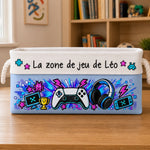 Panier de Rangement Personnalisé – Cadeau Pour Soi-Même, Enfant – Mon Coin Gaming