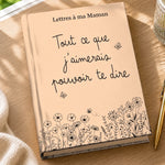 Journal Relié Personnalisé – Cadeau de Condoléances pour Maman, Papa et la Famille – L’Amour A Écrit Cette Lettre