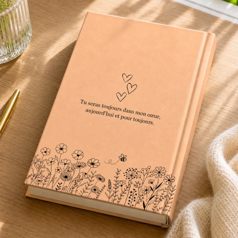 Journal Relié Personnalisé – Cadeau de Condoléances pour Maman, Papa et la Famille – L’Amour A Écrit Cette Lettre