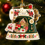 Ornement En Acrylique Personnalisé – Cadeau de Noël pour Passionnées de broderie – Inspirations Créatives