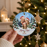 Ornement En Céramique Personnalisé Avec Photo – Cadeau De Noël Pour Famille - Joyeux Noël