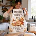 Cadeau Drôle Pour Boulanger De Pain Au Levain Avec Prénom Personnalisé - Tablier Personnalisé Avec Poche - Un Boulanger Super Sexy