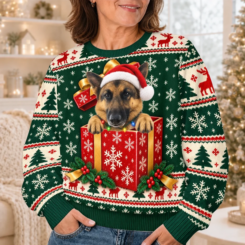 Sweat Unisexe De Noël Personnalisé – Cadeau de Noël pour Les Amoureux Des Animaux - Un cadeau merveilleux
