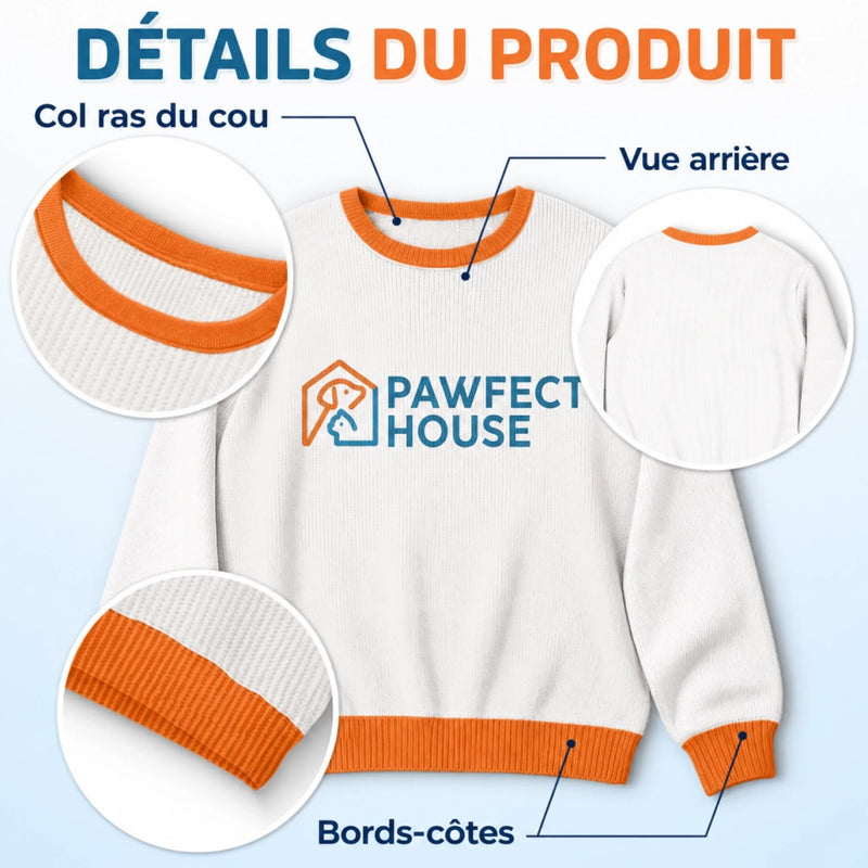 Sweat Unisexe De Noël Personnalisé – Cadeau de Noël pour Les Amoureux Des Animaux - Un cadeau merveilleux