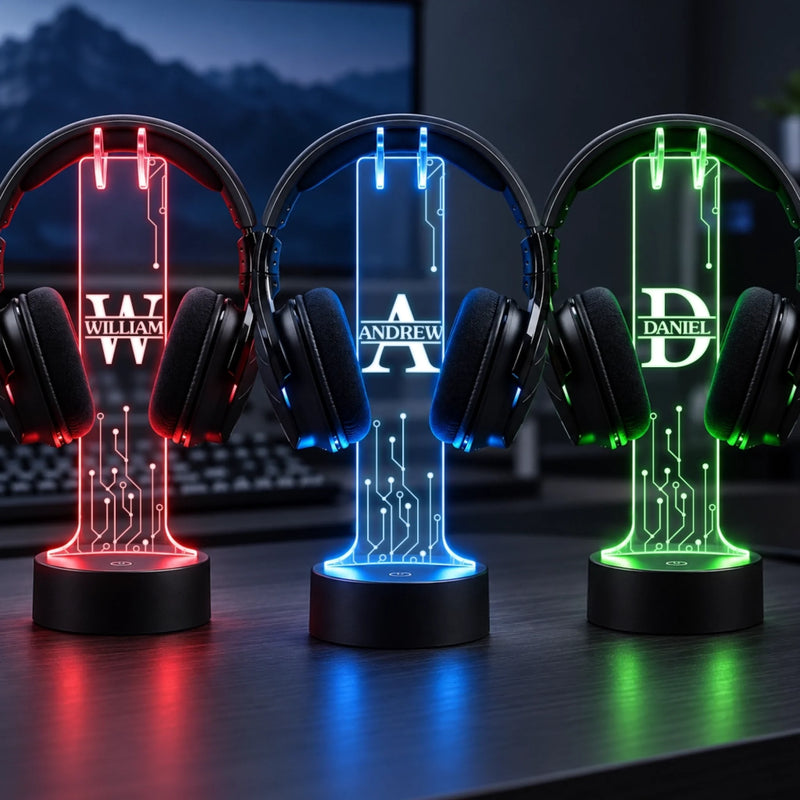 Support de casque audio personnalisé – Cadeau pour les passionnés de jeux vidéo - Éléments essentiels