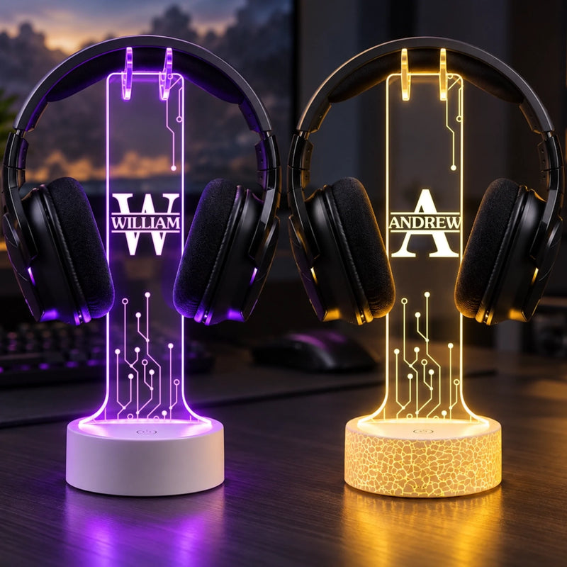 Support de casque audio personnalisé – Cadeau pour les passionnés de jeux vidéo - Éléments essentiels