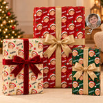 Papier cadeau personnalisé avec photo – Cadeau de Noël pour Enfant – L’heure des surprises