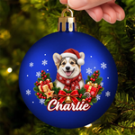 Boule de Noël Personnalisée avec Photo - Cadeau de Noël pour Les Amoureux Des Animaux - Plus de fourrure