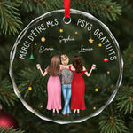 Ornement En Verre Personnalisé – Cadeau De Noël Pour Sœur, Meilleure Amie, Amie Proche - On Est Un Sacré Bazar