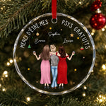 Ornement En Verre Personnalisé – Cadeau De Noël Pour Sœur, Meilleure Amie, Amie Proche - On Est Un Sacré Bazar