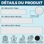 Décoration De Noël Avec Famille De Bonhommes De Neige Et Noms Personnalisés - Chemin De Table Personnalisé