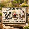 Panneau Métallique Personnalisé – Cadeau pour Couple, Mari et Femme – Côte à côte pour la vie